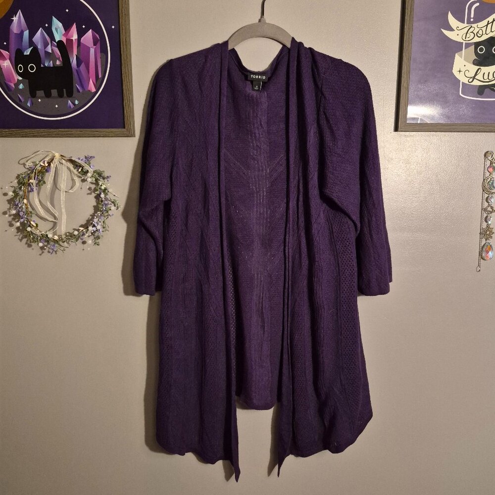 Purple Cardigan